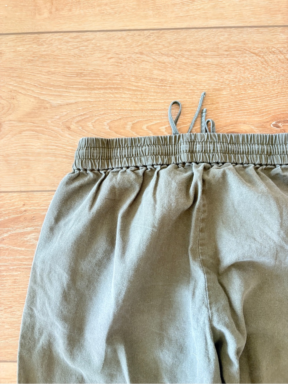 J. Crew Olive Drawstring Joggers Linen-Cotton blend - Picture 9 of 9